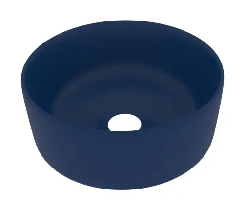 Izlietne, Apaļa, 40X15 Cm, Matēta Tumši Zila Keramika Vidaxl