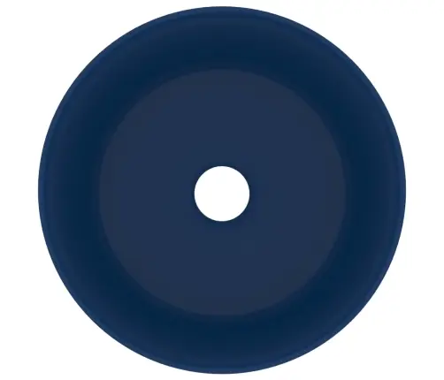 Izlietne, Apaļa, 40X15 Cm, Matēta Tumši Zila Keramika Vidaxl