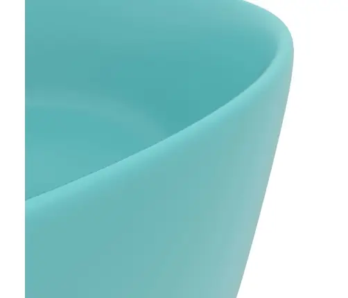 Izlietne, Apaļa, 40X15 Cm, Matēta Gaiši Zaļa Keramika Vidaxl