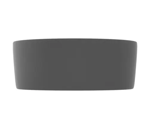 Izlietne, Apaļa, 40X15 Cm, Matēta Tumši Pelēka Keramika Vidaxl