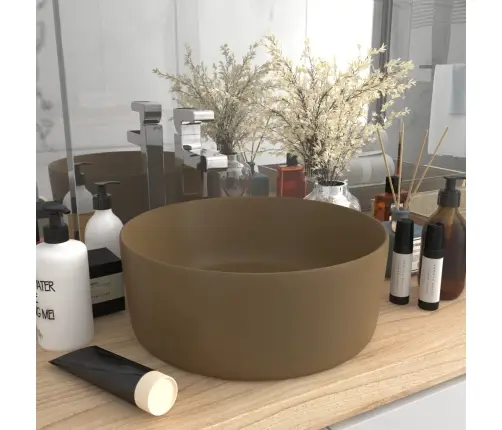 Prabangus Praustuvas, Matinis Kreminis, 40X15cm Keramika