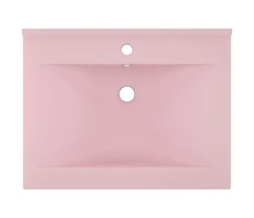 Prabangus Praustuvas, Matinis Rožinis, 60X46cm Keramika