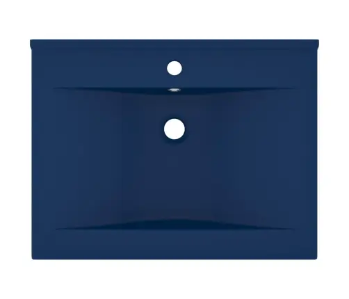 Prabangus Praustuvas, Matinis Mėlynas, 60X46cm Keramika