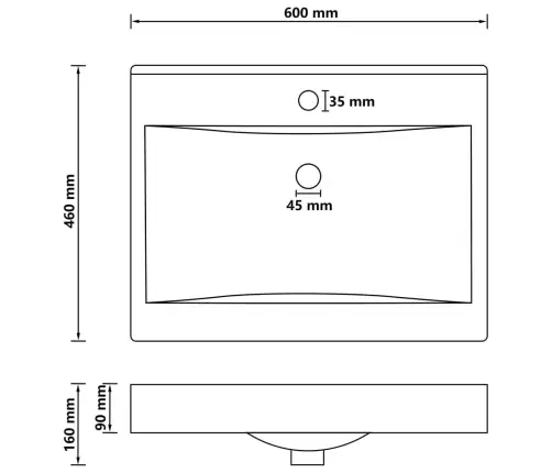 Izlietne, 60X46 Cm, Matēta Gaiši Zaļa Keramika Vidaxl