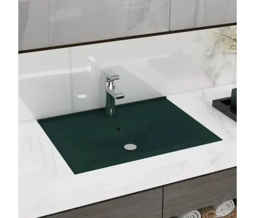 Prabangus Praustuvas, Matinis Žalias, 60X46cm Keramika