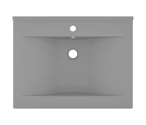 Izlietne, 60X46 Cm, Matēta Gaiši Pelēka Keramika Vidaxl