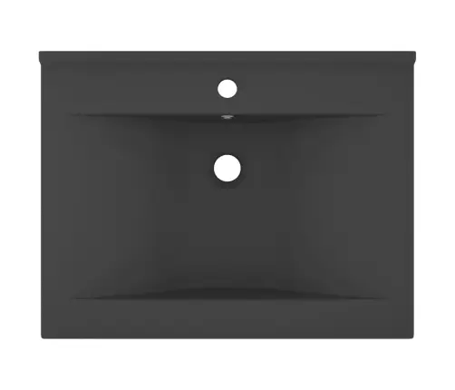 Prabangus Praustuvas, Matinis Pilkas, 60X46cm Keramika