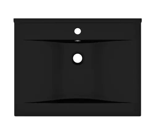 Prabangus Praustuvas, Matinis Juodas, 60X46cm Keramika