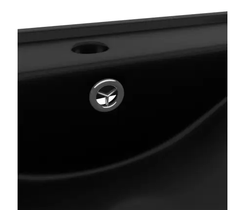 Prabangus Praustuvas, Matinis Juodas, 60X46cm Keramika