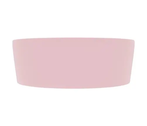 Izlietne Ar Noteci, 36X13 Cm, Matēta Rozā Keramika Vidaxl