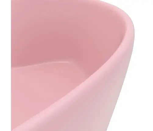 Izlietne Ar Noteci, 36X13 Cm, Matēta Rozā Keramika Vidaxl