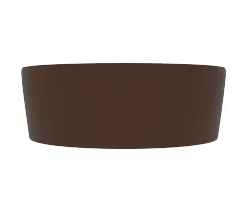 Prabangus Praustuvas, Matinis Rudas, 36X13cm Keramika