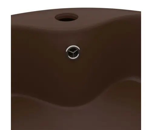 Prabangus Praustuvas, Matinis Rudas, 36X13cm Keramika