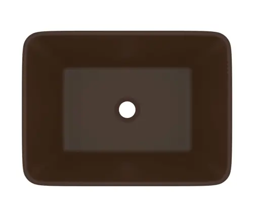 Izlietne, 41X30X12 Cm, Matēta Tumši Brūna Keramika Vidaxl
