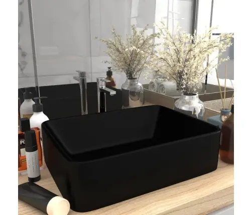 Luksuslik Valamu, Matt Must, 41 X 30 X 12 cm Keraamiline