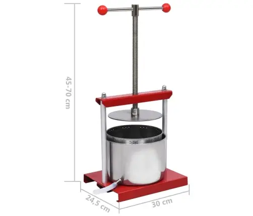 Puuviljapress, Roostevaba Teras 6 L
