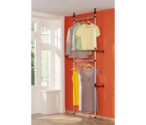 Teleskopinė Drabužių Spintos Sistema Su Strypais, Aliuminis