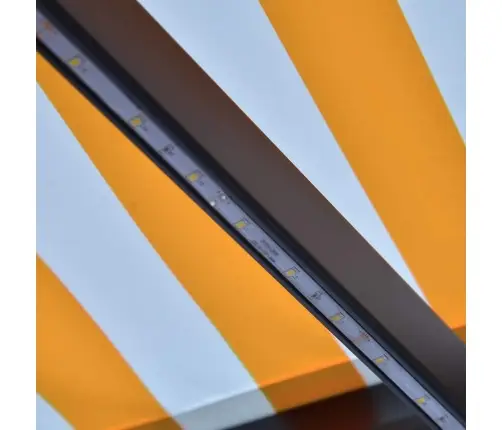 Rankiniu Būdu Ištraukiama Markizė, Geltona Ir Balta, 300X250Cm