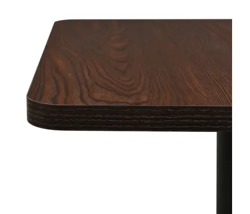 Bistro Galds, 78,5X78,5X107Cm, Tumša Pelnu Krāsa Vidaxl