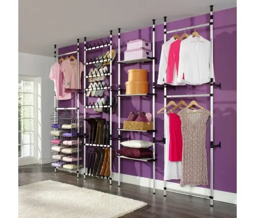 Teleskoopvarrastega Garderoobisüsteem, Alumiinium Teleskoopvarrastega Garderoobisüsteem, Alumiinium