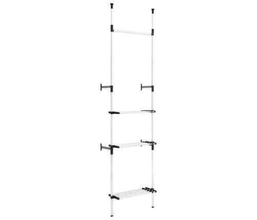 Drabužių Spintos Sistema Su Strypais Ir Lentyna, Aliuminis