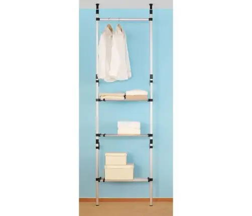 Drabužių Spintos Sistema Su Strypais Ir Lentyna, Aliuminis