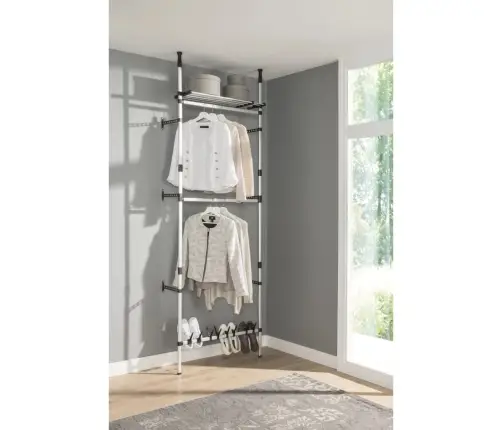 Drabužių Spintos Sistema Su Strypais Ir Lentyna, Aliuminis