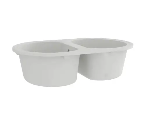 Virtuves Izlietne Balts 78 X 47 X 20.5 Cm Granīts Vidaxl