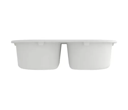 Virtuves Izlietne Balts 78 X 47 X 20.5 Cm Granīts Vidaxl