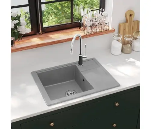 Köögivalamu Ülevooluavaga, Ovaalne, Hall, Graniit