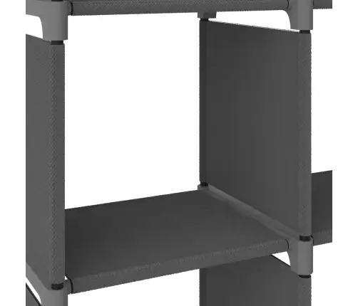 4 Kuubikuga Vitriinriiul, Must, 69 X 30 X 72,5 cm Kangas