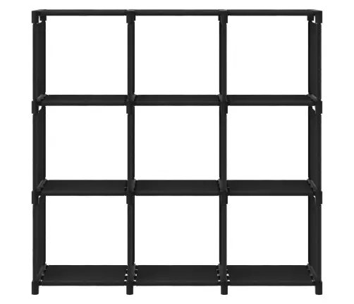 Plaukts, 9 Kubveida Nodalījumi, 103X30X107,5 Cm, Melns, Audums Vidaxl