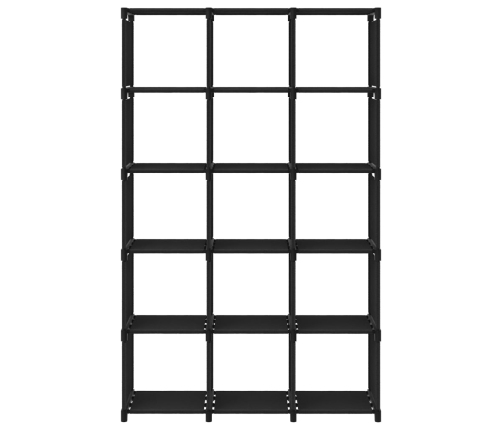 15 Kuubikuga Vitriinriiul, Must, 103 X 30 X 175,5 cm Kangas