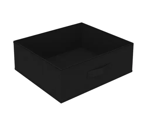 Plaukts Ar 4 Auduma Groziem, Melns, Tērauds Vidaxl