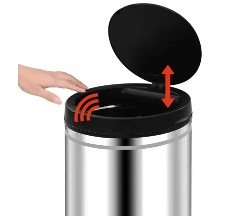 Automātiska Atkritumu Tvertne Ar Sensoru, Tērauds, 70 L  Vidaxl