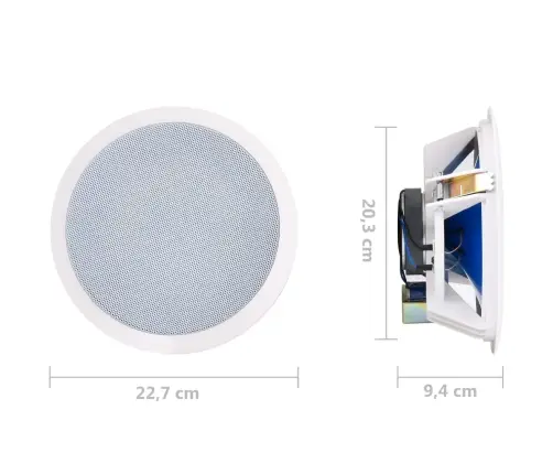 Sisseehitatud Seina- Ja Laekõlarid 2 Tk, 360 W