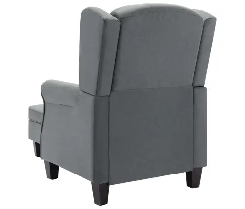 Atpūtas Krēsls Ar Kāju Soliņu, Gaiši Pelēks Audums Vidaxl