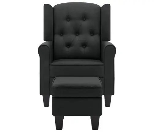 Krėslas Su Pakoja, Tamsiai Pilkos Spalvos, Audinys