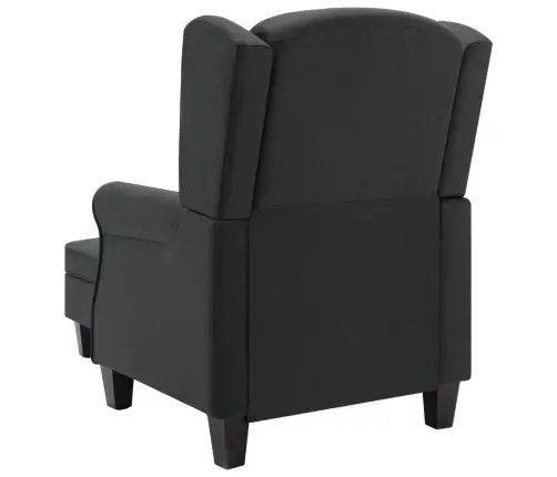 Krėslas Su Pakoja, Tamsiai Pilkos Spalvos, Audinys