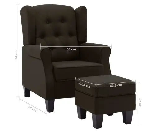 Tugitool Jalapingiga, Pruun, Kangas