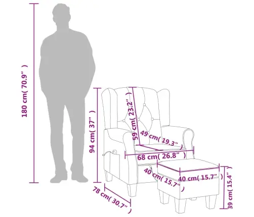 Masažinis Krėslas Su Pakoja, Tamsiai Pilkos Spalvos, Audinys