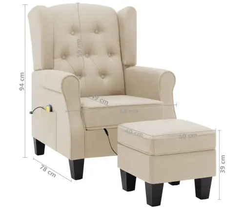 Massaažitool Jalapingiga, Kreemjas, Kangas