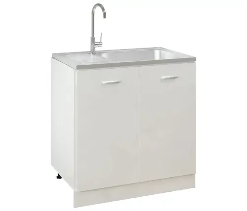 Virtuves Izlietne, 800X500X155 Mm, Nerūsējošs Tērauds Vidaxl