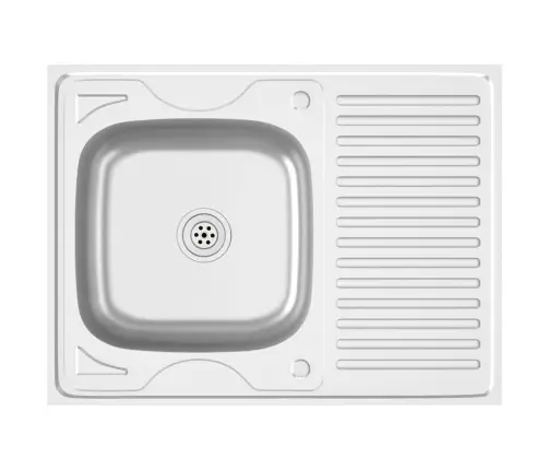 Valamu Äravoolukomplekt, Hõbe, 800X600X155 Mm, Roostevaba Teras