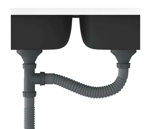 Virtuves Izlietne, 2 Bļodas, 800X500X155 Mm, Nerūsējošs Tērauds Vidaxl