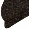 Laiptų Kilimėliai, Lipnūs, 15 Vnt., 56X17X3 cm Tamsiai Rudi, Pusapvaliai
