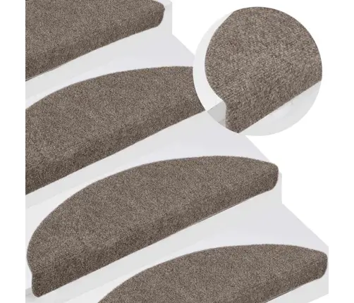 Isekleepuvad Trepimatid, 15 Tk, 56 X 17 X 3 cm Beežid, Poolringikujulised