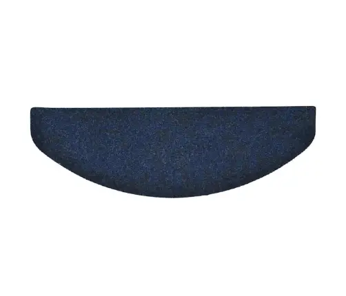 Laiptų Kilimėliai, Lipnūs, 15 Vnt., 65X21X4 cm Tamsiai Mėlyni, Pusapvaliai, Dideli