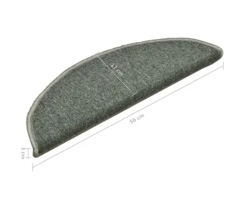 Trepimatid 15 Tk 56 X 17 X 3 Cm Tumerohelised Poolringikujulised