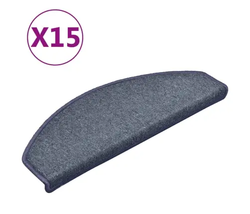 Kāpņu Paklājiņi, 15 Gab., 65X24X4 Cm, Tumši Pelēki Un Zili, Pusapaļi, Lieli Vidaxl Kāpņu Paklājiņi, 15 Gab., 65X24X4 Cm, Tumši Pelēki Un Zili, Pusapaļi, Lieli Vidaxl